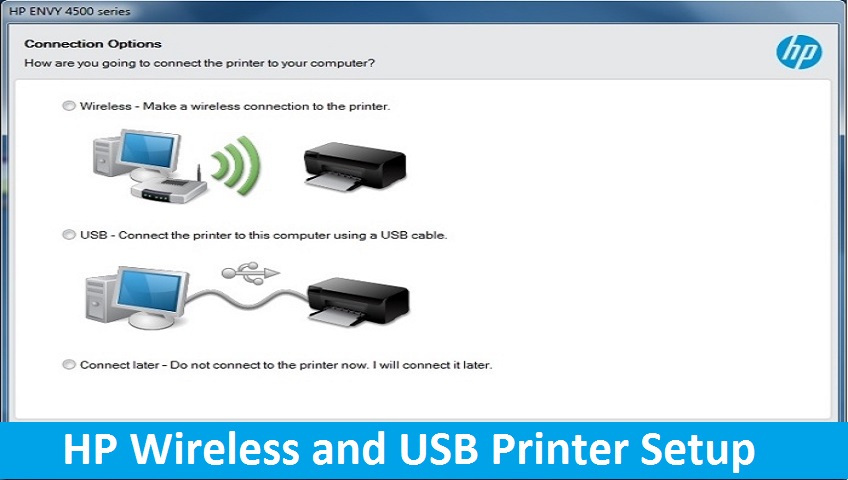 hp printer how to use wired connection